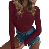 Autumn Bodycon Bodysuits Feminino Mujer Sexy Stretchy