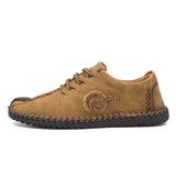 Summer Casual Lace Up Shoes Men Leather