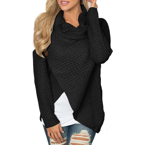 Women knitted Pullovers Long Sleeve