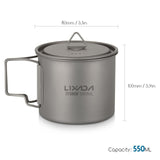 Lixada Outdoor Titanium Cup Mug