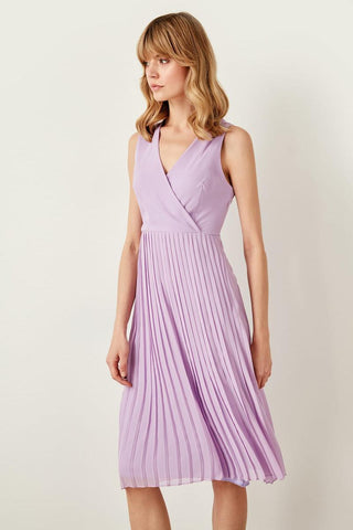 Trendyol Lilac; Pleats Dress