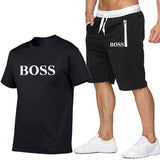 Two Piece Set Men Short Sleeve
