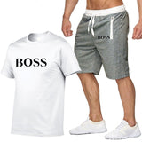 Two Piece Set Men Short Sleeve