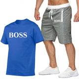 Two Piece Set Men Short Sleeve
