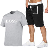 Two Piece Set Men Short Sleeve