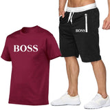 Two Piece Set Men Short Sleeve