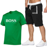 Two Piece Set Men Short Sleeve