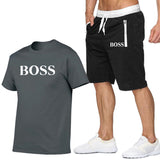 Two Piece Set Men Short Sleeve
