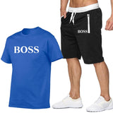 Two Piece Set Men Short Sleeve