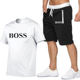 Two Piece Set Men Short Sleeve