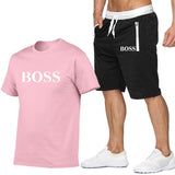 Two Piece Set Men Short Sleeve