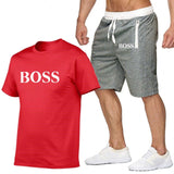 Two Piece Set Men Short Sleeve