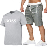 Two Piece Set Men Short Sleeve