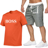 Two Piece Set Men Short Sleeve