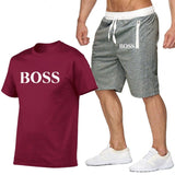 Two Piece Set Men Short Sleeve
