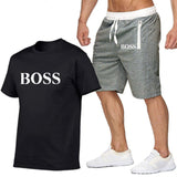 Two Piece Set Men Short Sleeve