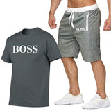Two Piece Set Men Short Sleeve